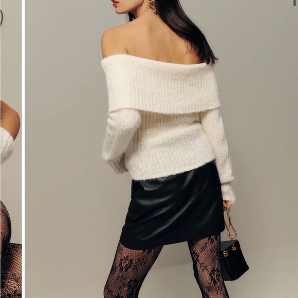 Reformation Oberon Sweater White - Size M - Picture 5 of 5